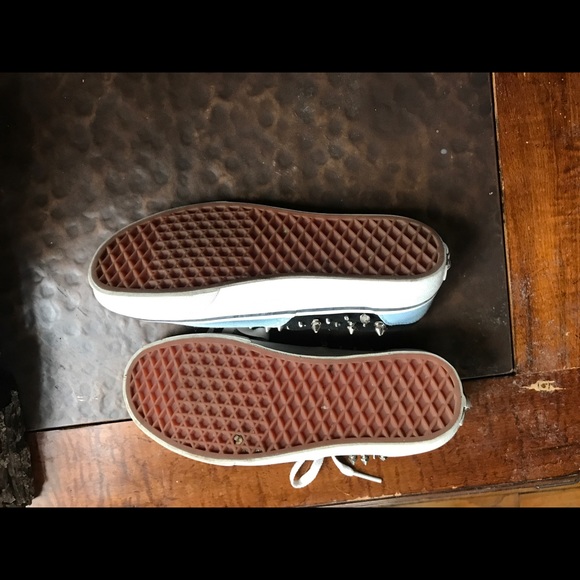 Light Blue Studded Vans - Picture 2 of 7